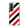 クリアケース［ Big Stripe - Red × Black ］