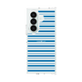 クリアケース［ Small Border - Blue ］