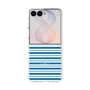 クリアケース［ Small Border - Blue ］