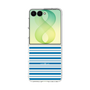クリアケース［ Small Border - Blue ］
