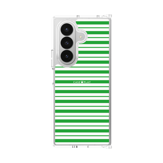 クリアケース［ Small Border - Green ］