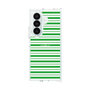 クリアケース［ Small Border - Green ］