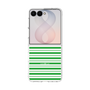 クリアケース［ Small Border - Green ］