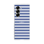 クリアケース［ Small Border - Navy ］