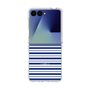 クリアケース［ Small Border - Navy ］
