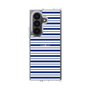 クリアケース［ Small Border - Navy ］