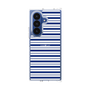 クリアケース［ Small Border - Navy ］