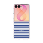 クリアケース［ Small Border - Navy ］