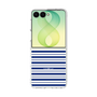 クリアケース［ Small Border - Navy ］