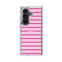 クリアケース［ Small Border - Pink ］