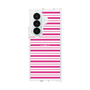 クリアケース［ Small Border - Pink ］