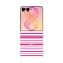 クリアケース［ Small Border - Pink ］