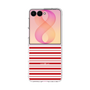 クリアケース［ Small Border - Red ］