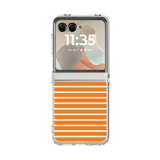 クリアケース［ Middle Border - Orange ］