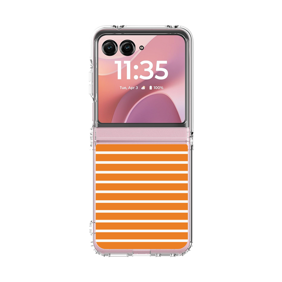 クリアケース［ Middle Border - Orange ］