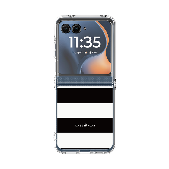 クリアケース［ Big Border - Black ］