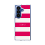 クリアケース［ Big Border - Pink ］
