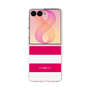 クリアケース［ Big Border - Pink ］