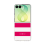 クリアケース［ Big Border - Pink ］