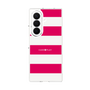 クリアケース［ Big Border - Pink ］