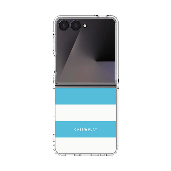 クリアケース［ Big Border - Blue ］