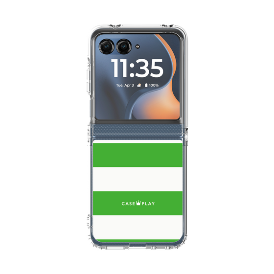 クリアケース［ Big Border - Green ］