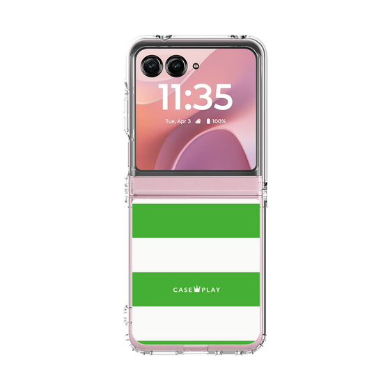 クリアケース［ Big Border - Green ］