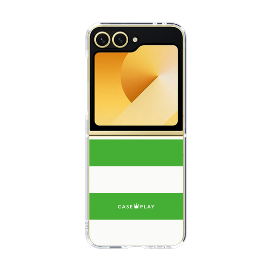 クリアケース［ Big Border - Green ］