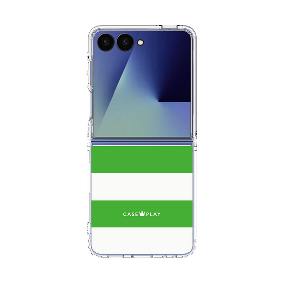 クリアケース［ Big Border - Green ］