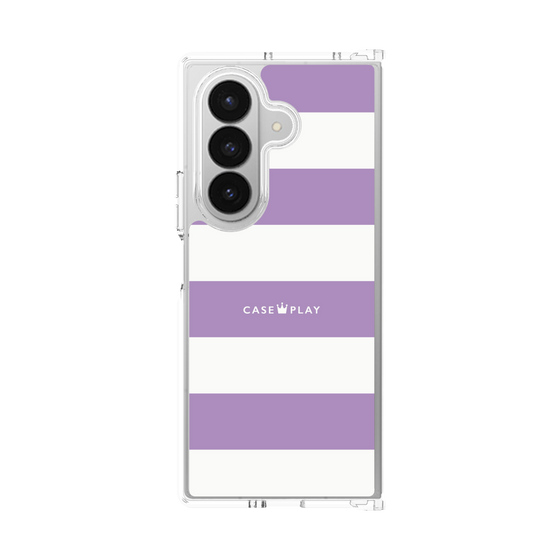 クリアケース［ Big Border - Purple ］