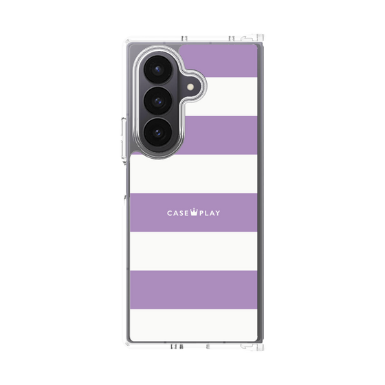 クリアケース［ Big Border - Purple ］