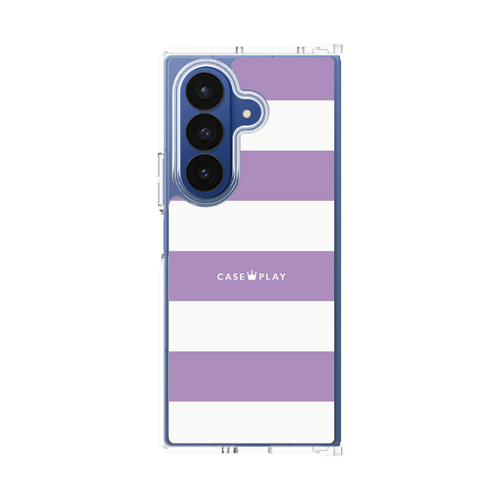 クリアケース［ Big Border - Purple ］
