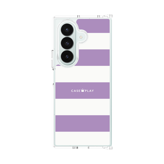 クリアケース［ Big Border - Purple ］