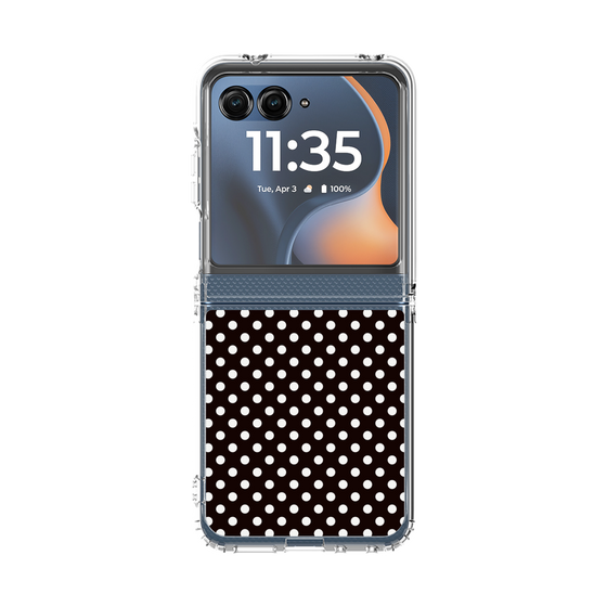 クリアケース［ Small Dot - Black ］