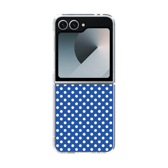 クリアケース［ Small Dot - Blue ］