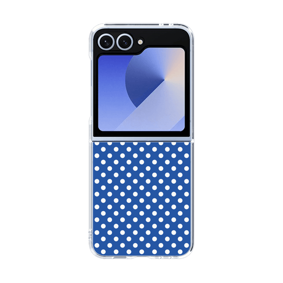 クリアケース［ Small Dot - Blue ］