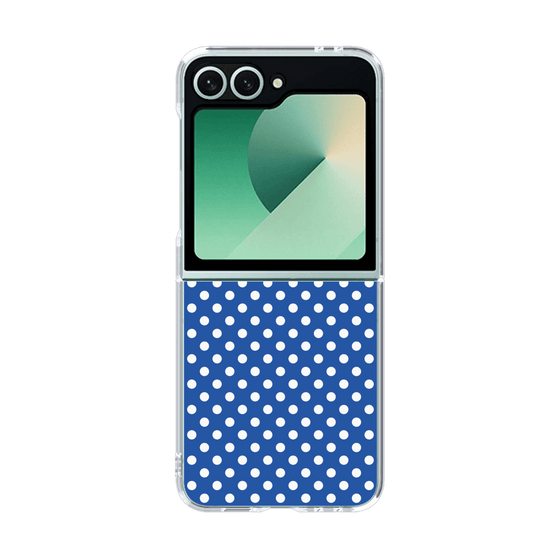 クリアケース［ Small Dot - Blue ］