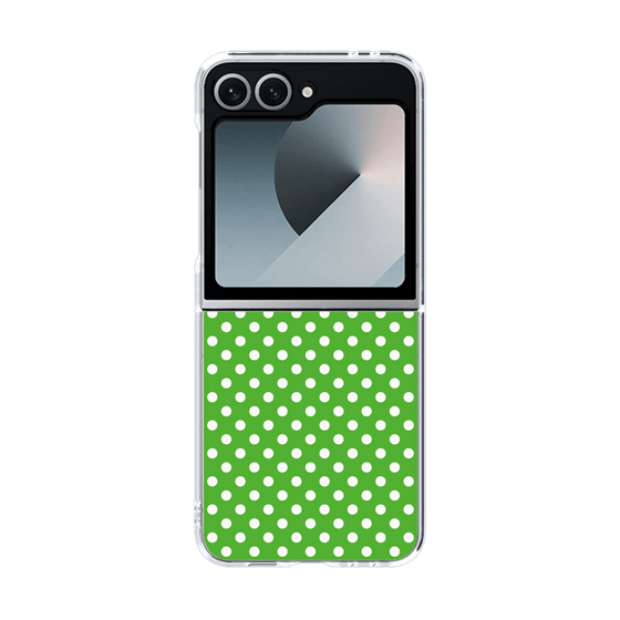 クリアケース［ Small Dot - Green ］