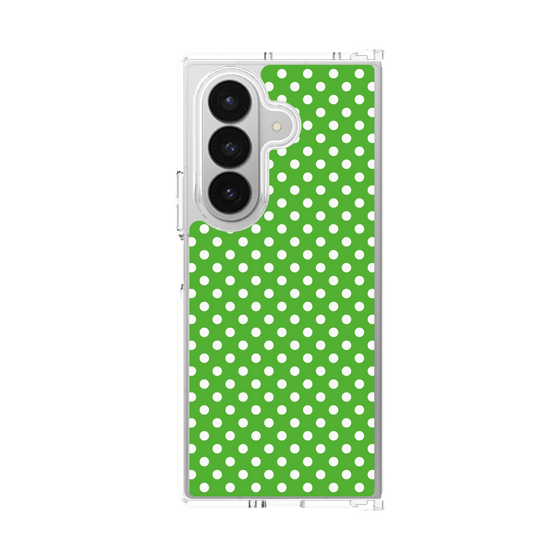 クリアケース［ Small Dot - Green ］