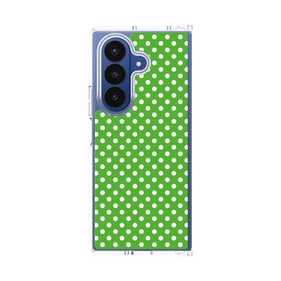 クリアケース［ Small Dot - Green ］