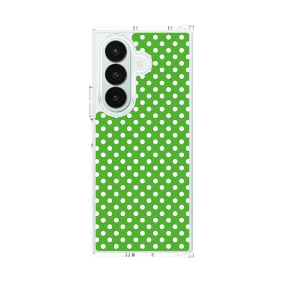 クリアケース［ Small Dot - Green ］