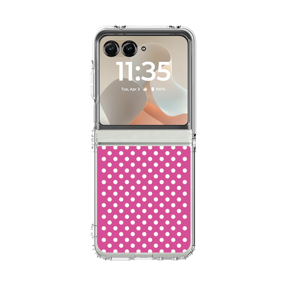 クリアケース［ Small Dot - Pink ］