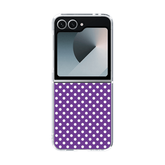 クリアケース［ Small Dot - Purple ］