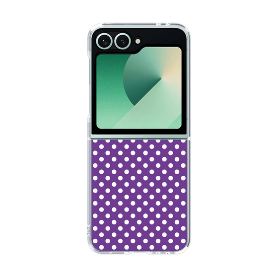 クリアケース［ Small Dot - Purple ］