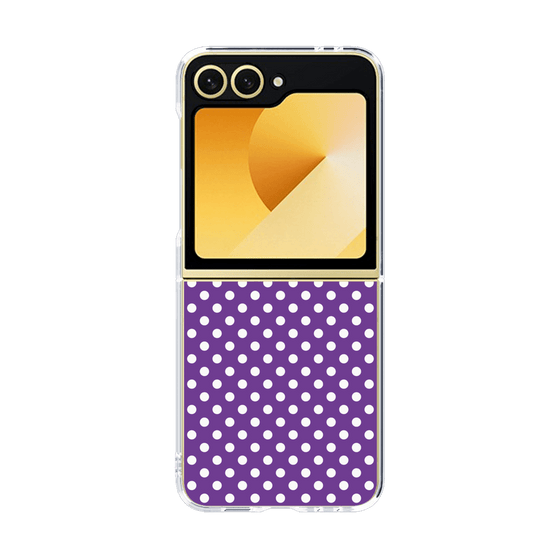 クリアケース［ Small Dot - Purple ］