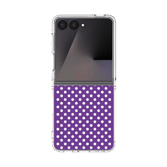 クリアケース［ Small Dot - Purple ］