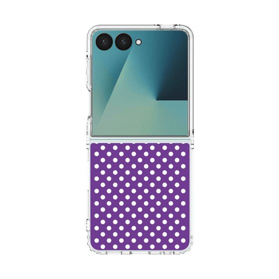 クリアケース［ Small Dot - Purple ］
