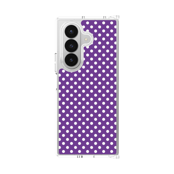 クリアケース［ Small Dot - Purple ］