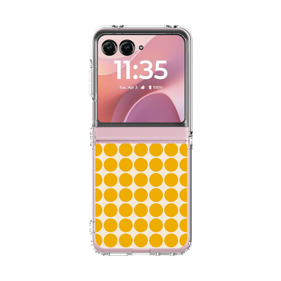クリアケース［ Big Dot - Yellow ］