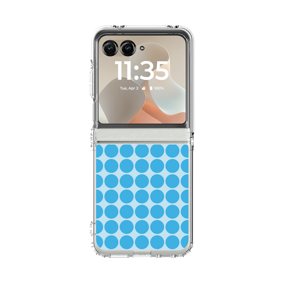クリアケース［ Big Dot - Blue ］